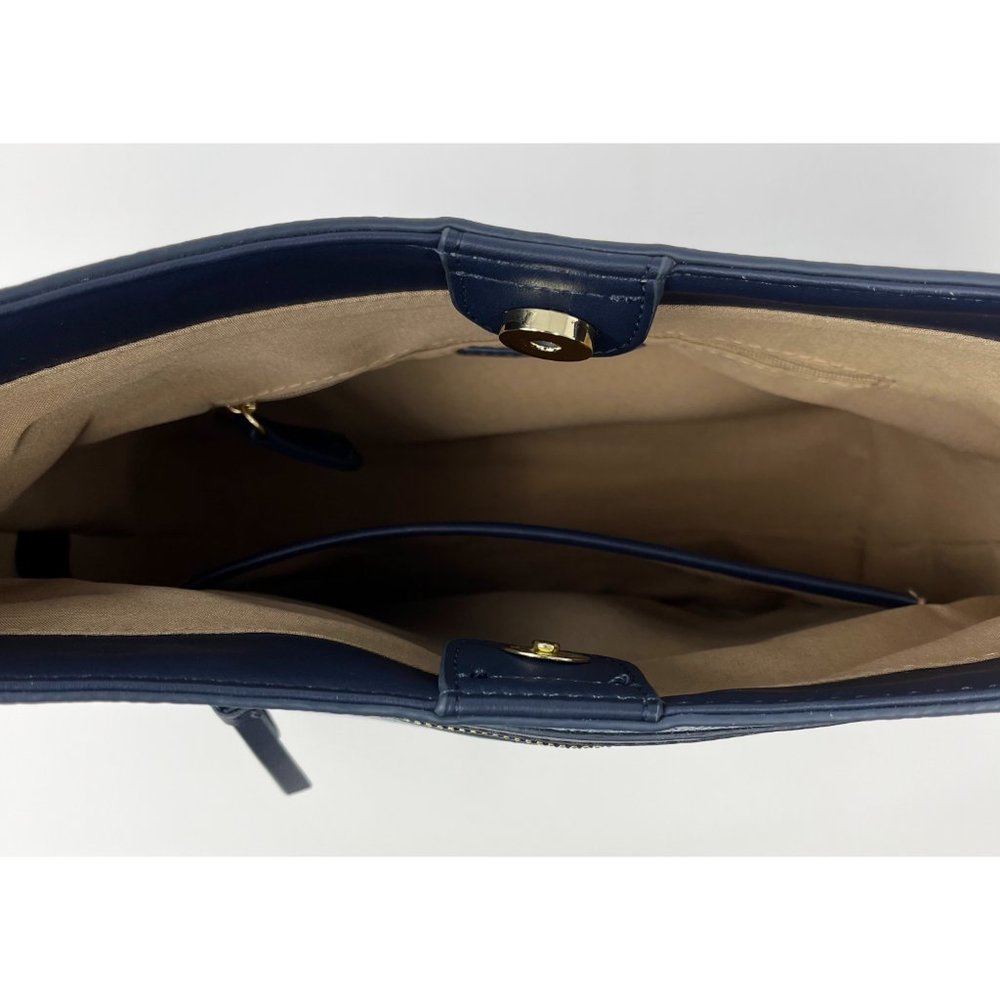 Nanette Lepore Blue/Navy Vegan Leather Short Shoulder Purse/Bag, GREAT CONDITION - Picture 8 of 13